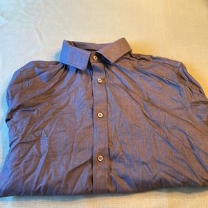 Banana republic non iron tailored slim fit button up shirt